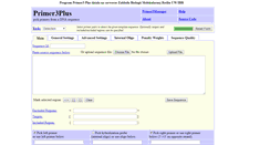 Desktop Screenshot of primer3.arabidopsis.pl
